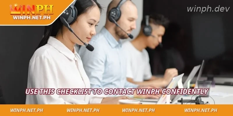 Use this checklist to contact WINPH confidently