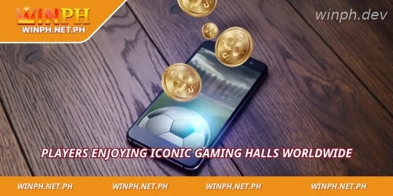 Players enjoying iconic gaming halls worldwide
