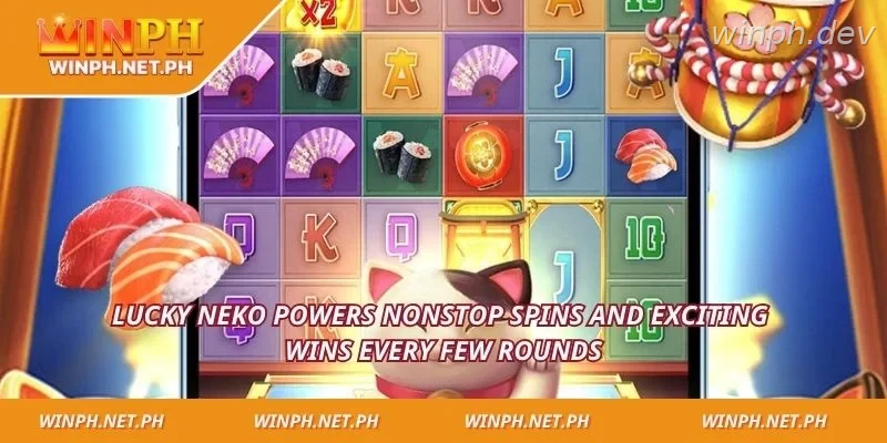 Lucky Neko powers nonstop spins and exciting wins every few rounds