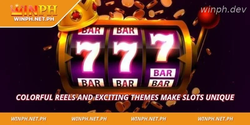 Colorful reels and exciting themes make slots unique